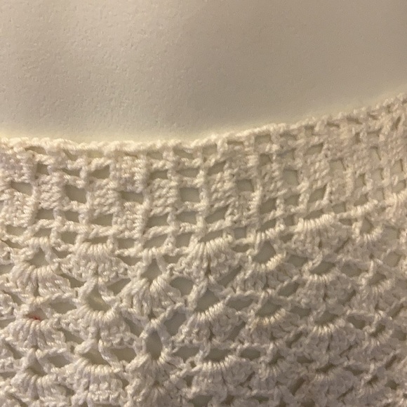 Vintage crocheted apron handmade - Picture 8 of 9